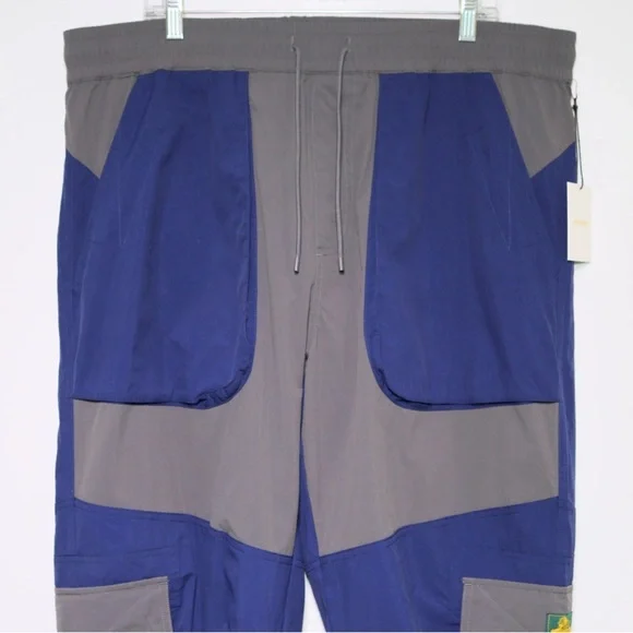 AIME LEON DORE - Blue/Gray Nylon Casual Cargo Pants - Men's XXL, 2XL NEW NWT 🔥